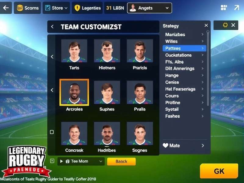 Legendary Rugby Hero Gameplay Screenshot